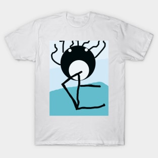 Baby With Foot Stick Figure T-Shirt